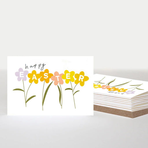 Notecard (Pack of 10) - Happy Easter Flower Stem