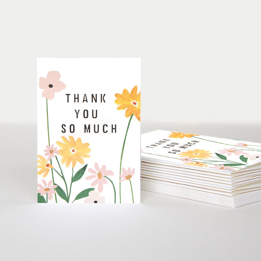 Notecard (Pack of 10) - Thank You Flower Stems