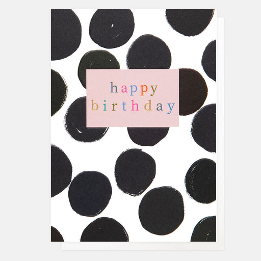 Greeting Card - Pattern Wk Bday Mono Spot