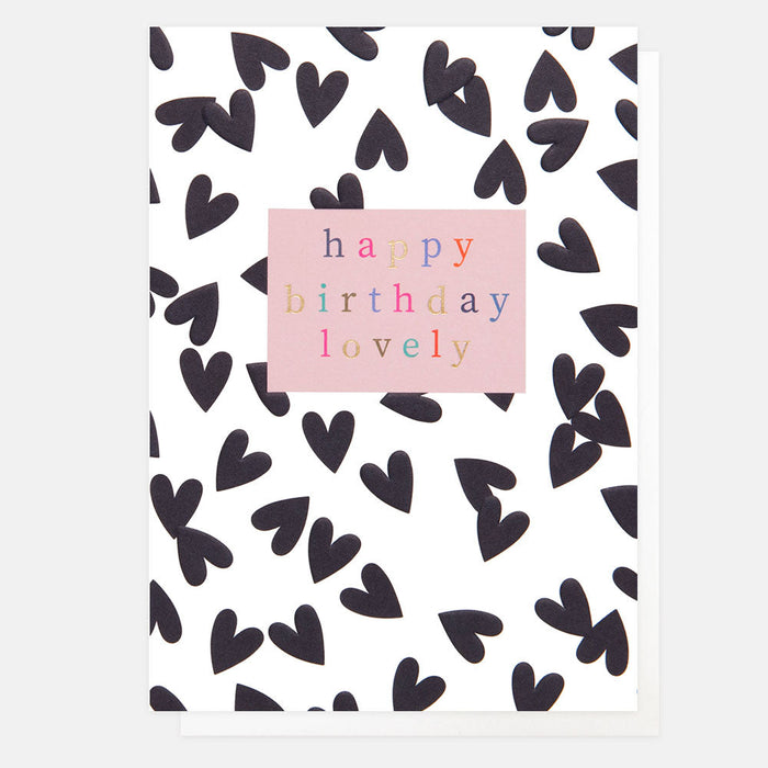 Greeting Card - Pattern Wk Bday Lovely Hearts