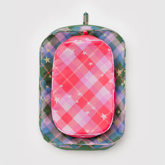 Baggu Packing Cube Set - Star Plaid