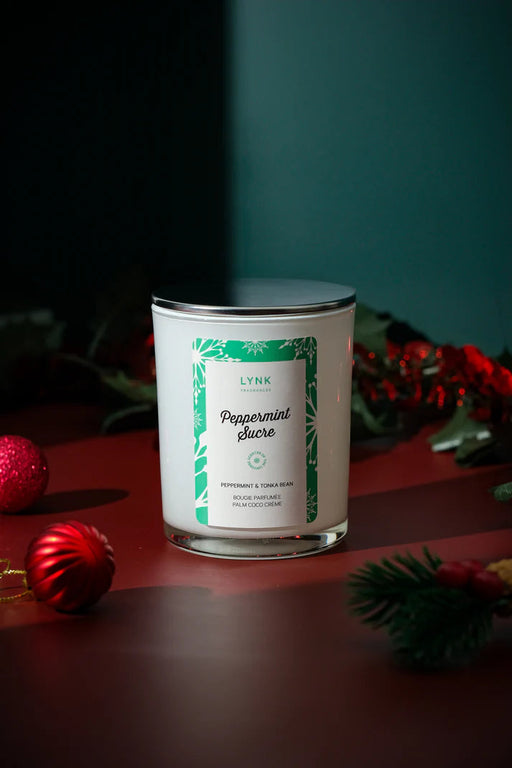 Peppermint Sucre Scented Candle 150G