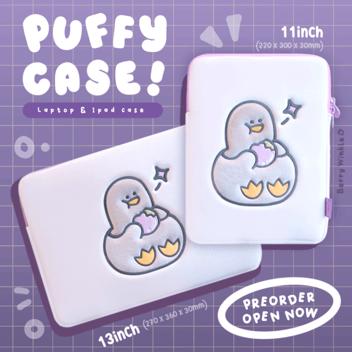 Pigeon Boi Puffy Case (11inch iPad Sleeve)