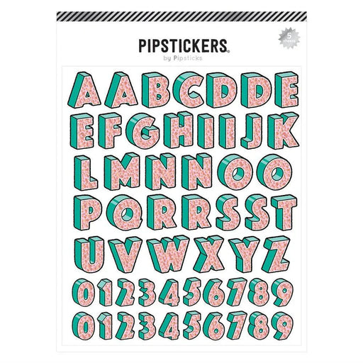 Pipstickers - Effervescent Big Alphabet (5 sheets)