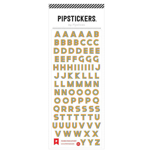Pipstickers - Rainbow Road Alphabet