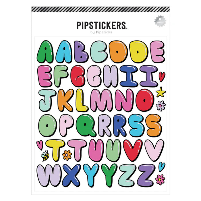 Pipstickers - Bright & Bouncy Big Alphabet (5ct)