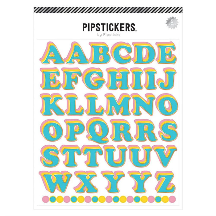 Pipstickers - Creamy Dreamy Big Alphabet (5ct)