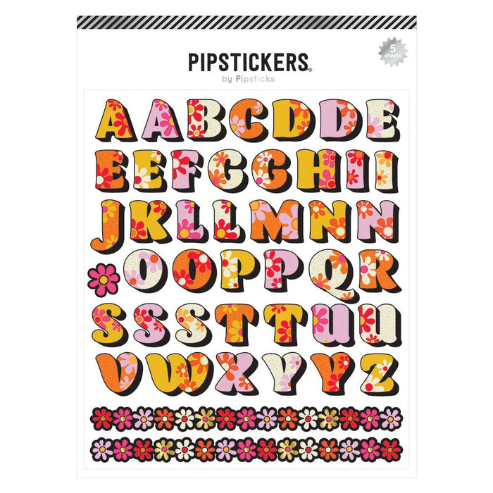 Pipstickers - Dynamic Daisies Big Alphabet (5ct)