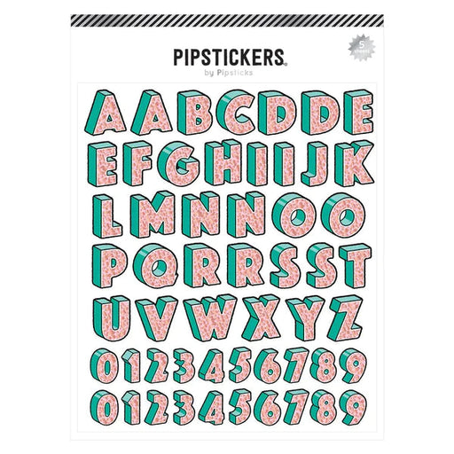 Pipstickers - Effervescent Big Alphabet (5 sheets)