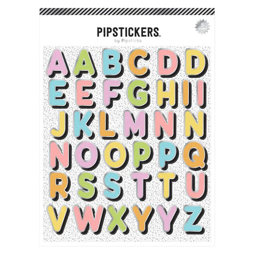 Pipstickers - Pastel Party Big Alphabet (5 sheets)