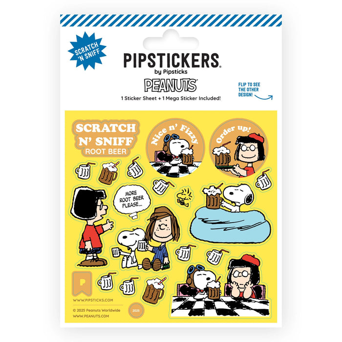 Pipstickers - Peanuts Fizzy Root Beer Scratch 'n Sniff (2ct)