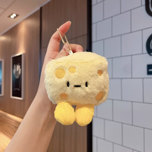 Plush Keychain Cheese — PaperMarket