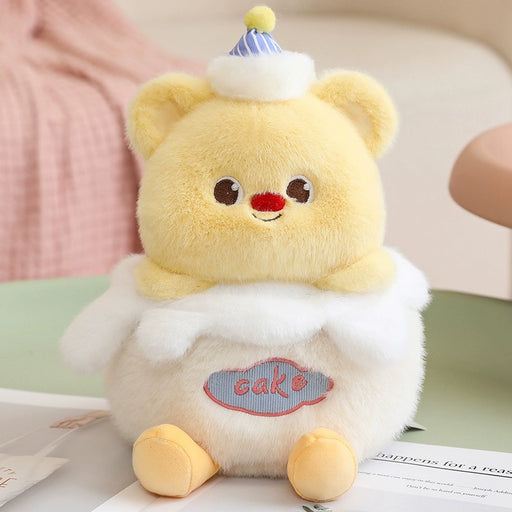 Plush Toy - Yellow Bear Cake