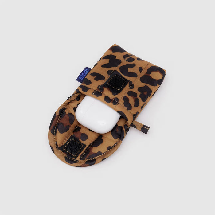 Baggu Puffy Earbuds Case - Leopard