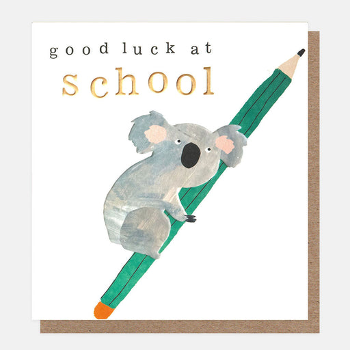 Greeting Card - Good Luck @ School Koala