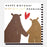 Greeting Card - Birthday Husband Bears
