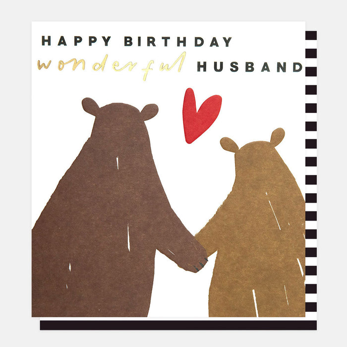Greeting Card - Birthday Husband Bears