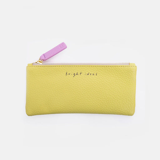 Rectangle Pencil Case Green Slogan