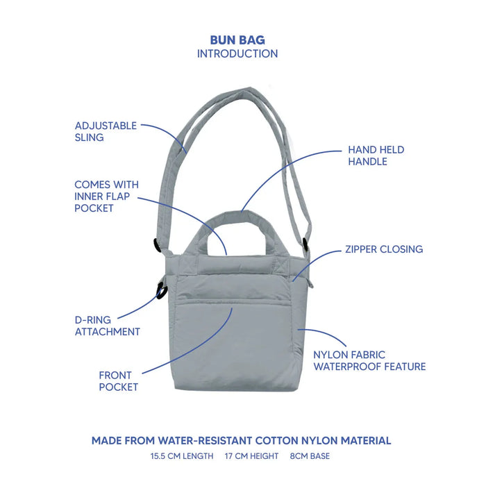 Regular Bun Bag - Cloudy Grey