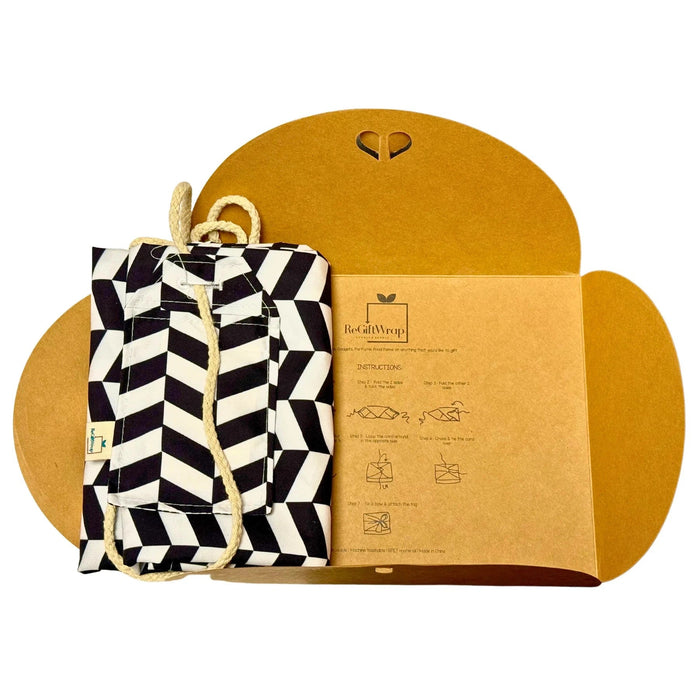 Reusable Gift Wrap - Black & White Never Goes Out of Style