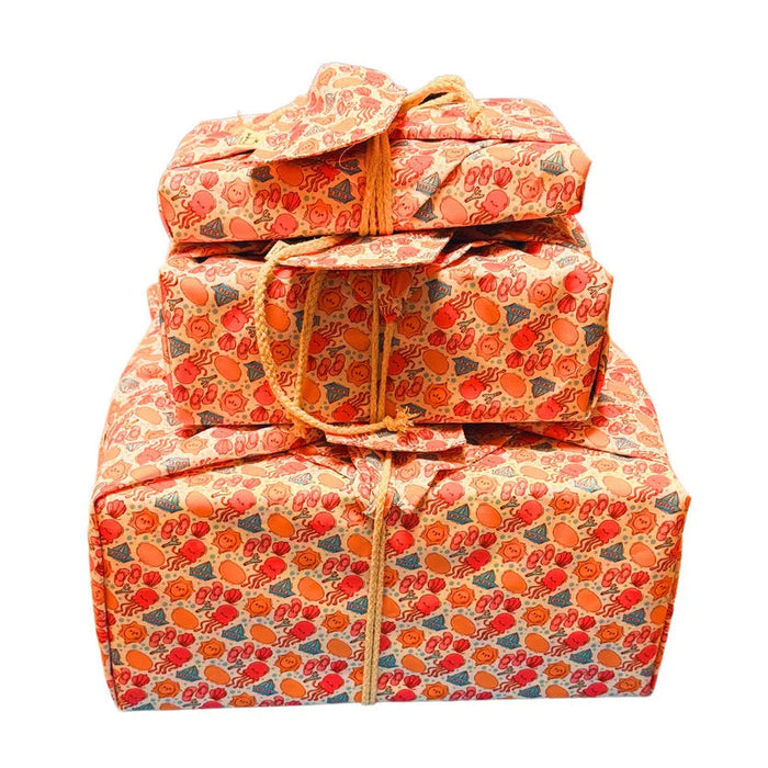 Reusable Gift Wrap - Don’t worry, Beach Happy