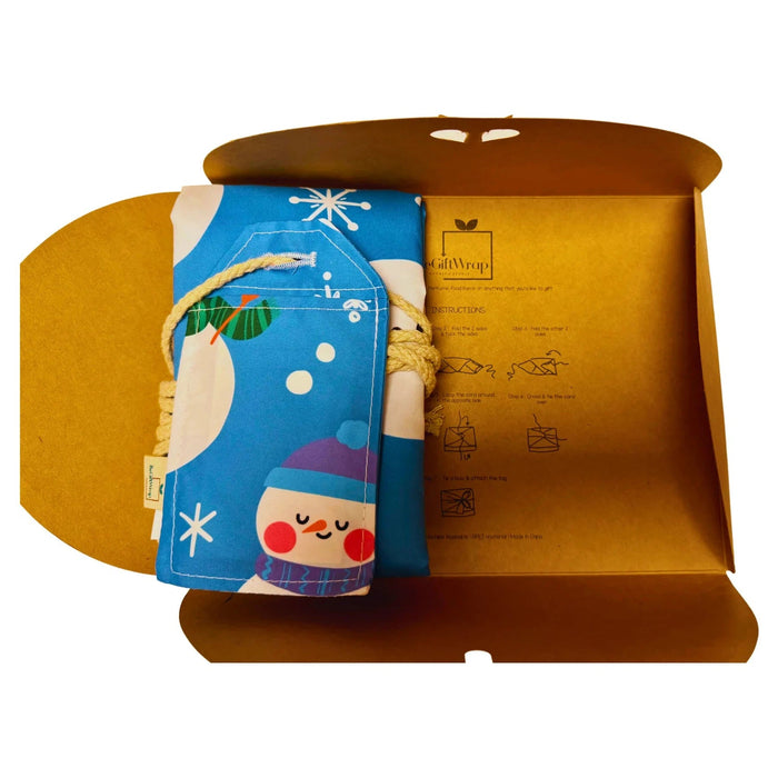 Reusable Gift Wrap - There’s Snow Place Like Home