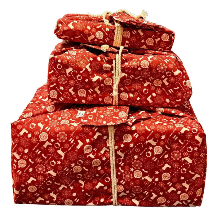 Reusable Gift Wrap - Won’t You Guide My Sleigh Tonight