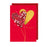 Greeting Card - Valentines Heart Balloons