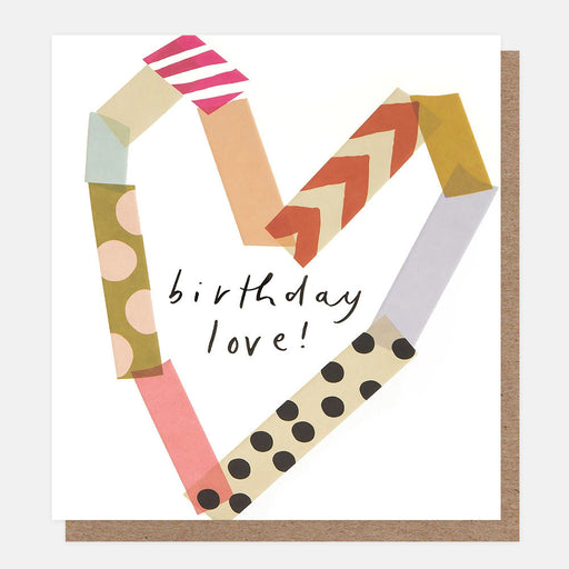 Greeting Card - Washi Bday Love
