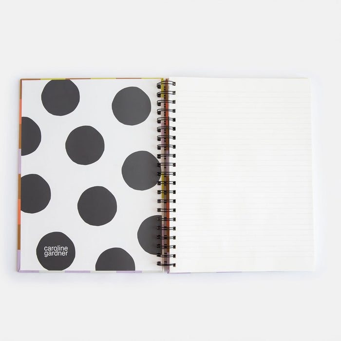 A4 Spiral Notebk - Multi Check