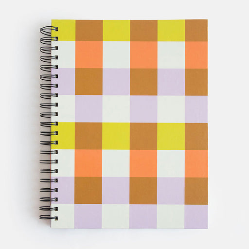 A4 Spiral Notebk - Multi Check