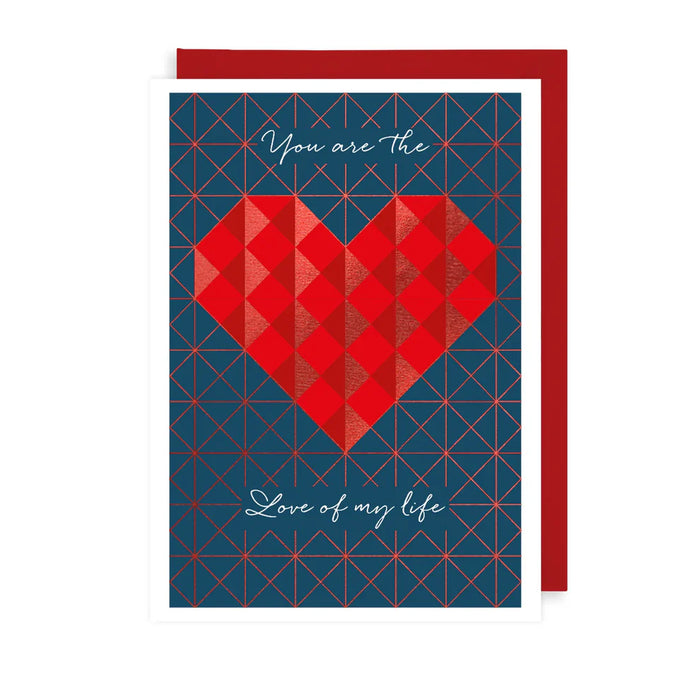 Greeting Card - Valentines AF Love Heart