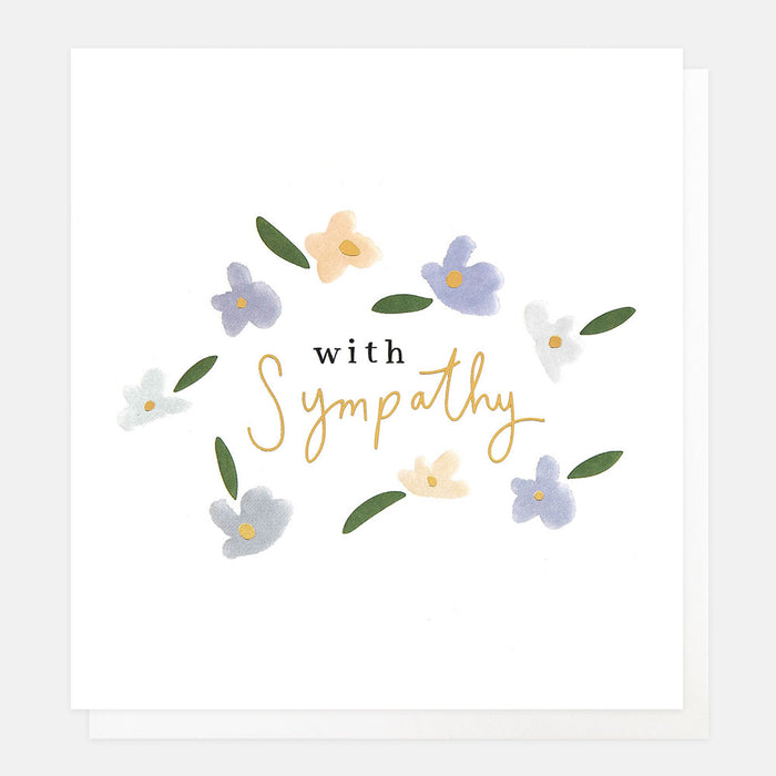 Greeting Card - With Sympathy Ditsy Floral