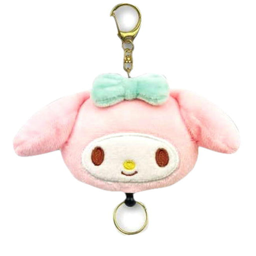 Sanrio Plush Key Chain with Retractable Cord - My Melody