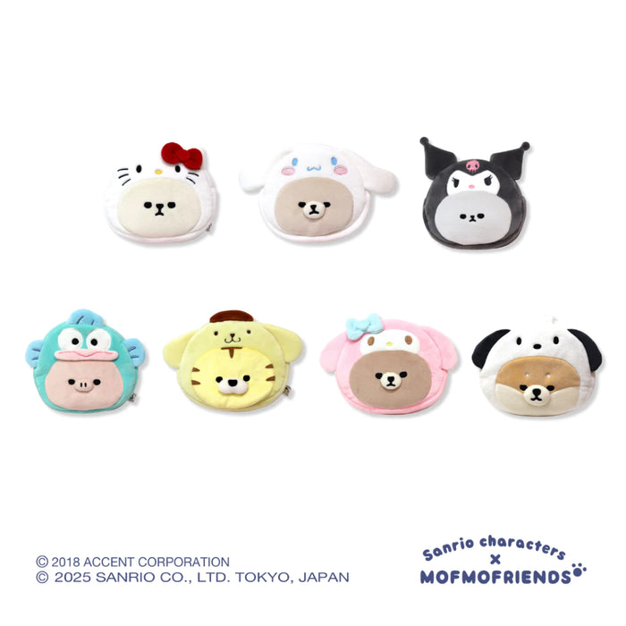 [Sanrio X MOFMOFriends] Nakayoshi Face Pouch - Hangyodon Micro Pig