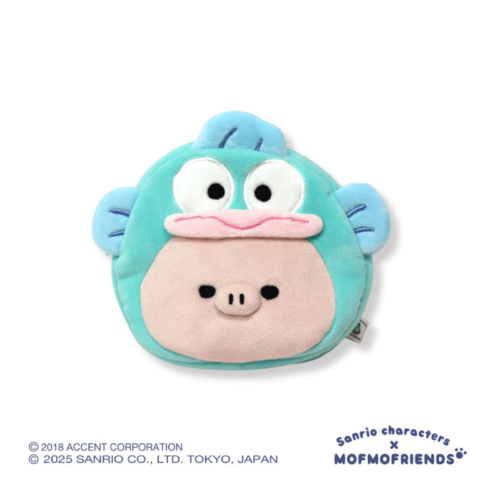 [Sanrio X MOFMOFriends] Nakayoshi Face Pouch - Hangyodon Micro Pig