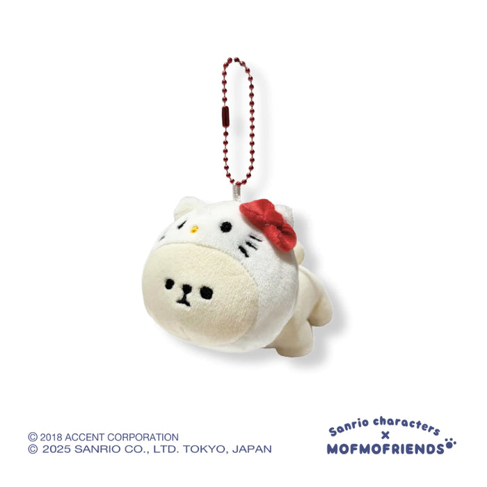 [Sanrio X MOFMOFriends] Nakayoshi Mascot Plush Charm - Hello Kitty Bichon Frise