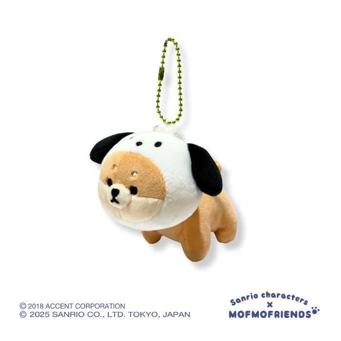 [Sanrio X MOFMOFriends] Nakayoshi Mascot Plush Charm - Pochacco Shiba Inu