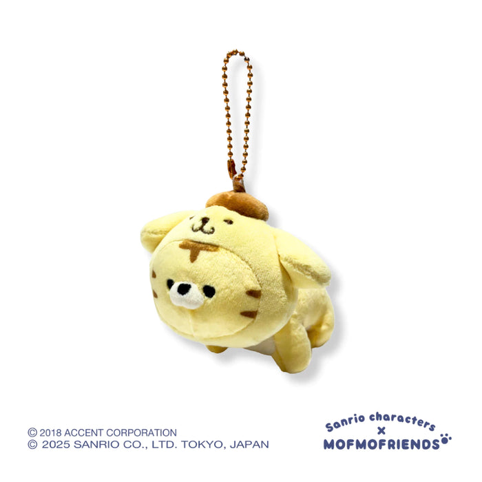 [Sanrio X MOFMOFriends] Nakayoshi Mascot Plush Charm - Pompomurin Tiger