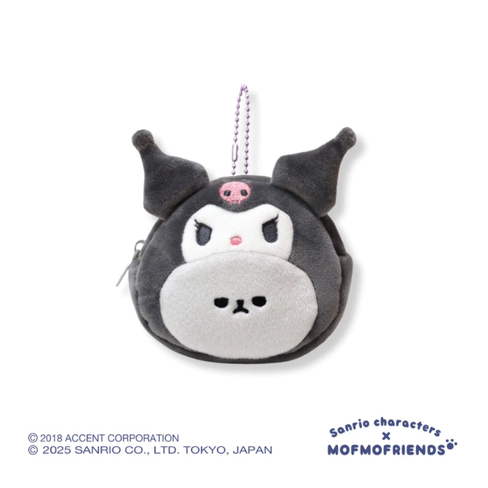[Sanrio X MOFMOFriends] Nakayoshi Mini Pouch Charm - Kuromi British Shorthair