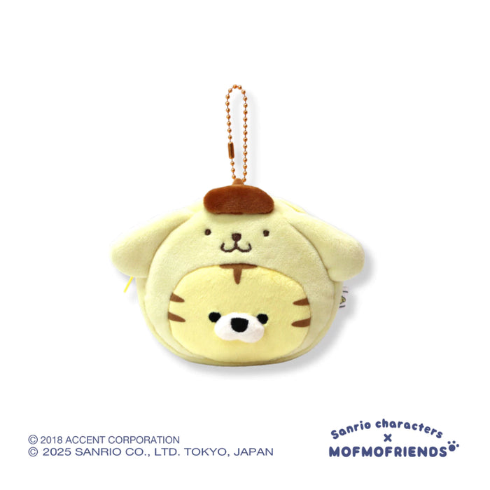 [Sanrio X MOFMOFriends] Nakayoshi Mini Pouch Charm - Pompomurin Tiger