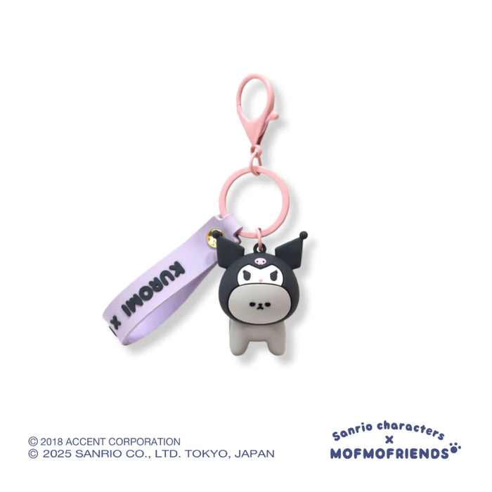 [Sanrio X MOFMOFriends] Nakayoshi PVC Keychain - Kuromi British Shorthair