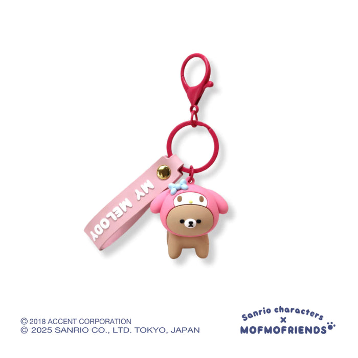 [Sanrio X MOFMOFriends] Nakayoshi PVC Keychain - My Melody Bear
