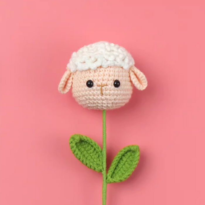 Crochet Flower - Lamb