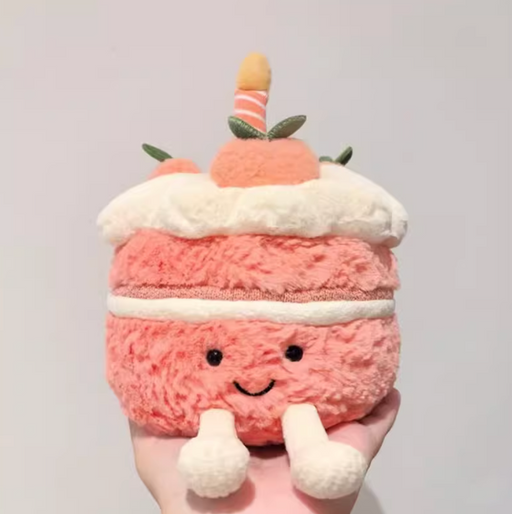 Plush Toy - Peach Cake with Candle