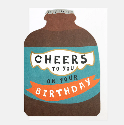 Greeting Card - Little Treats Cheers Beer Bottle