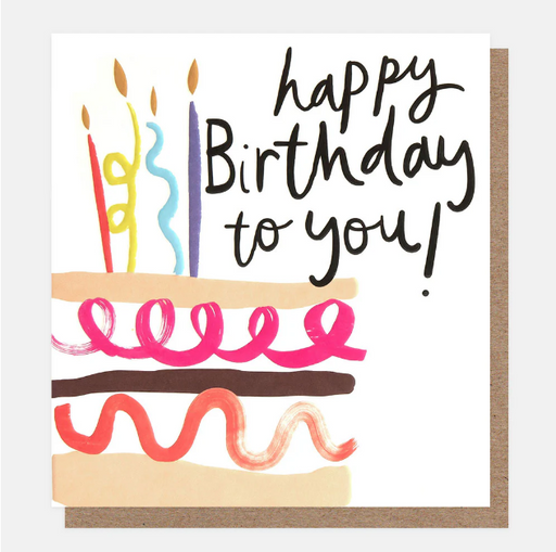 Greeting Card - Doodle Happy Bday Doodle Cake