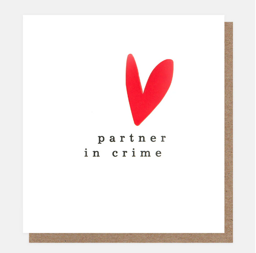 Greeting Card - Partner in Crime With Love