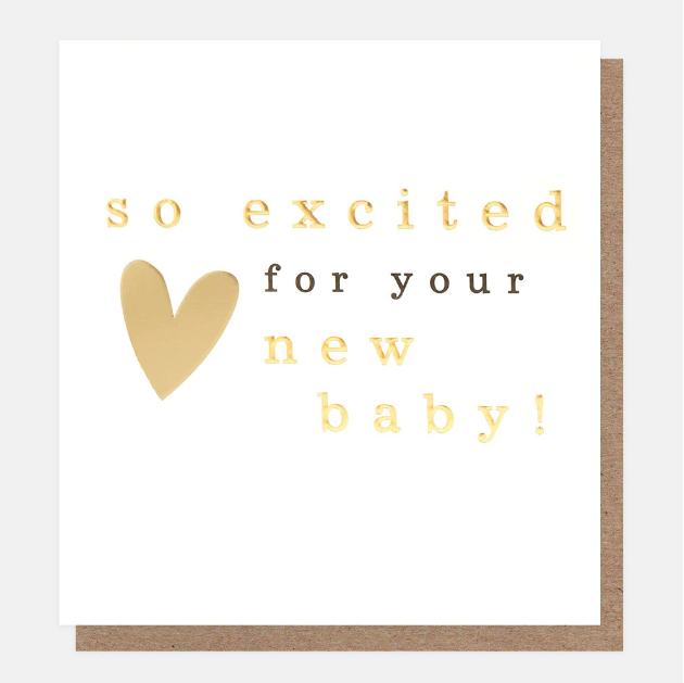 Greeting Card - So excited for your New Baby