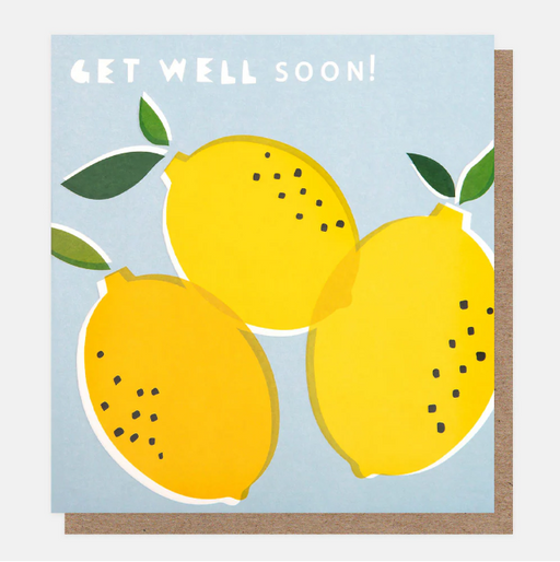 Greeting Card - Offset Get Well Soon Lemons